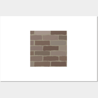 Brick wall pattern Posters and Art